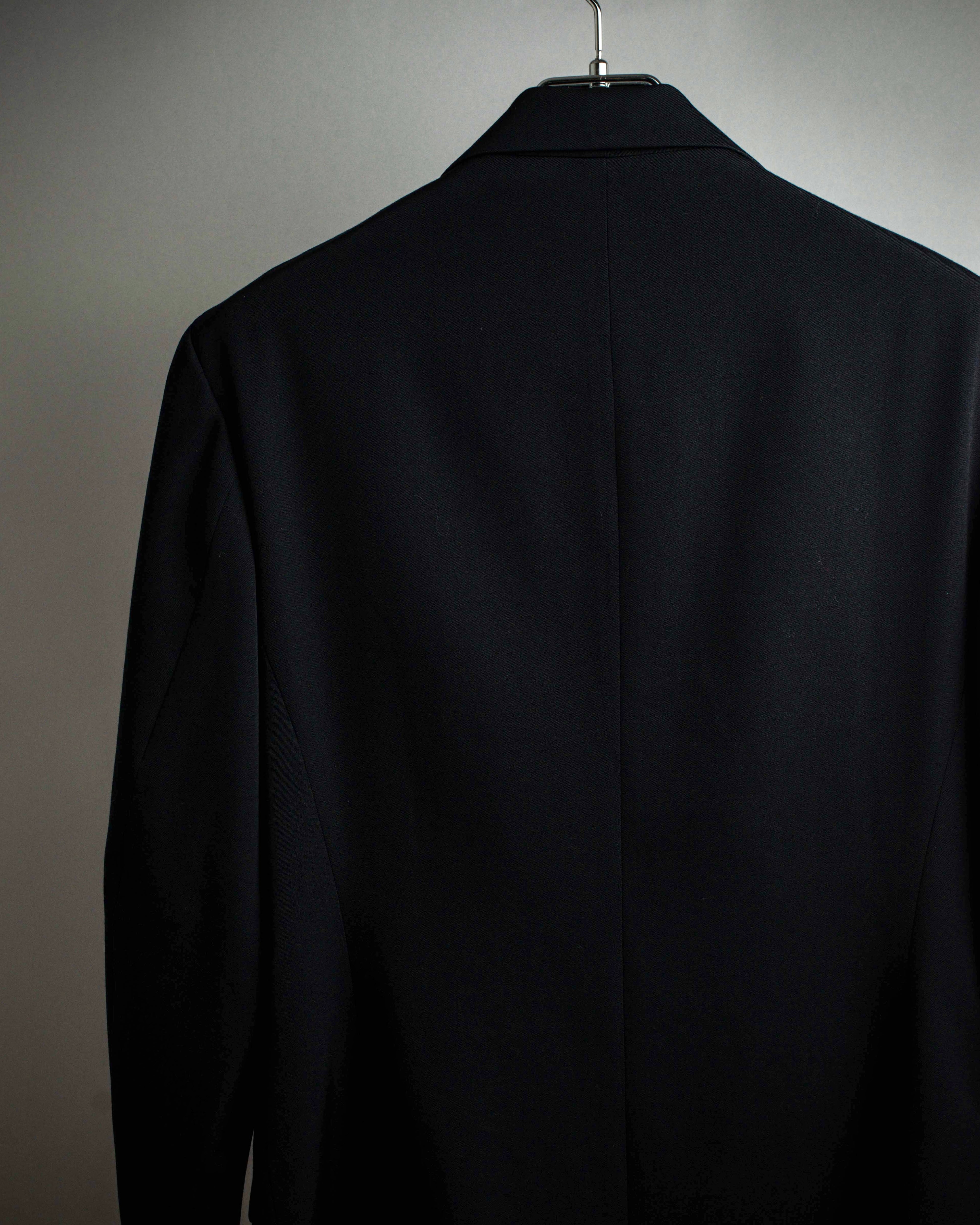 "Y's" 94AW sharp lapel cut design double-breasted jacket