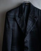 Vintage geometric check oversized tailored jacket