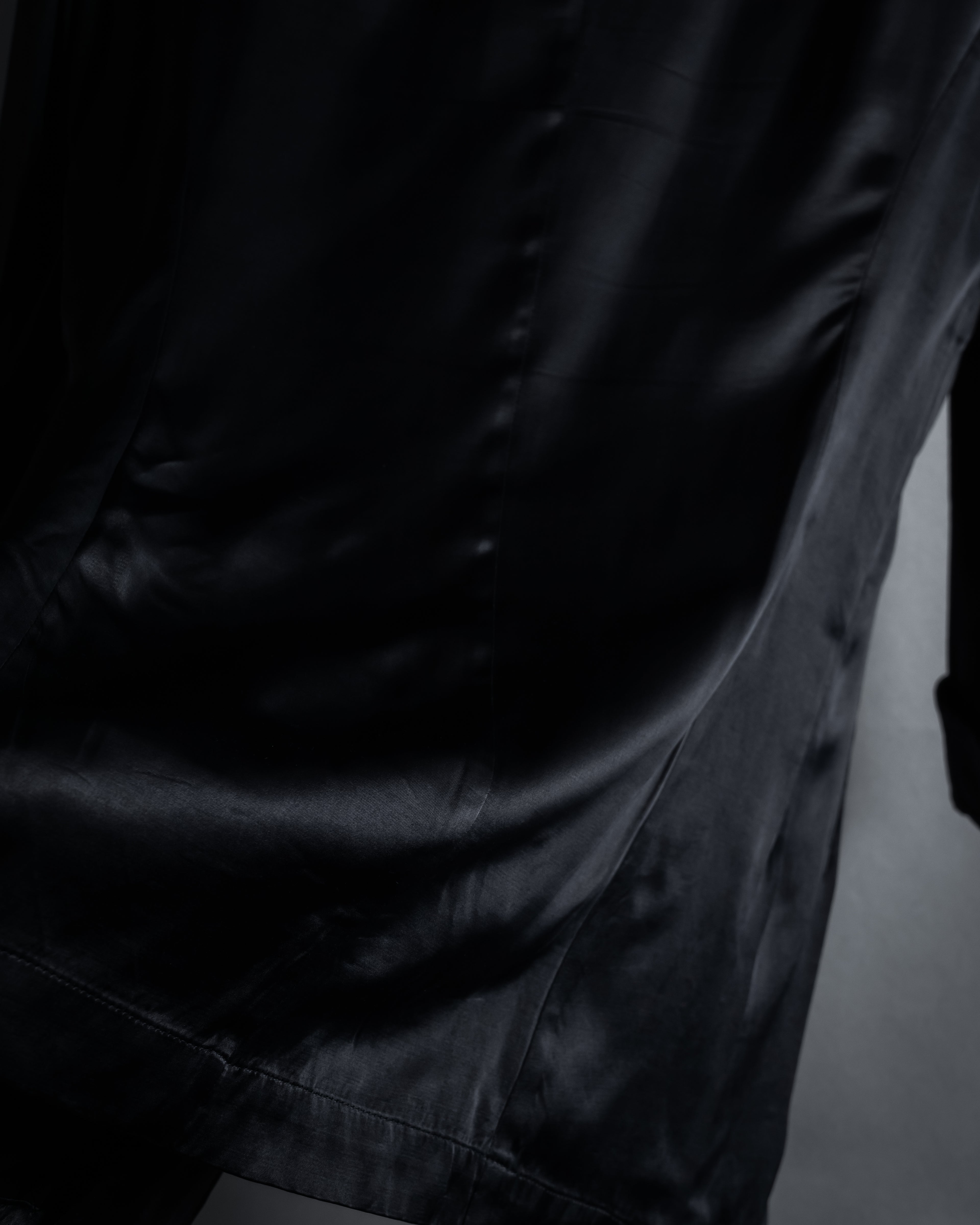 "Yohji Yamamoto +NOIR" 2005SS Rayon draping tailored jacket