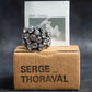 "SERGE THORAVAL" Crystal top chain braided ring