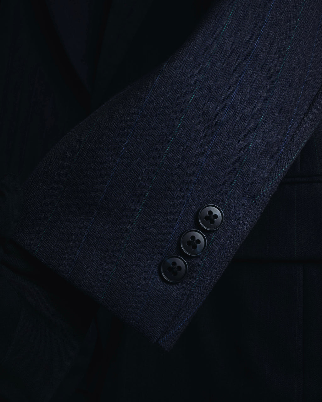 "BALENCIAGA" Tailored Two-Piece Suit Set with Subtle Pinstripes