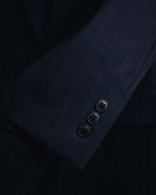 "BALENCIAGA" Tailored Two-Piece Suit Set with Subtle Pinstripes