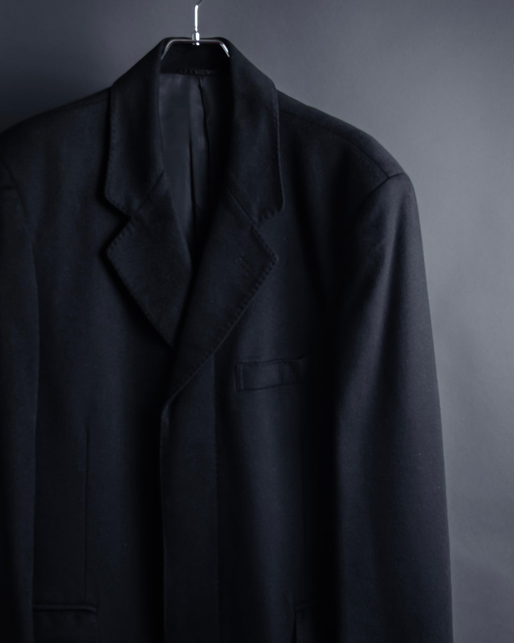 "PIERRE BALMAIN" Classic tailoring 100% cashmere chester coat