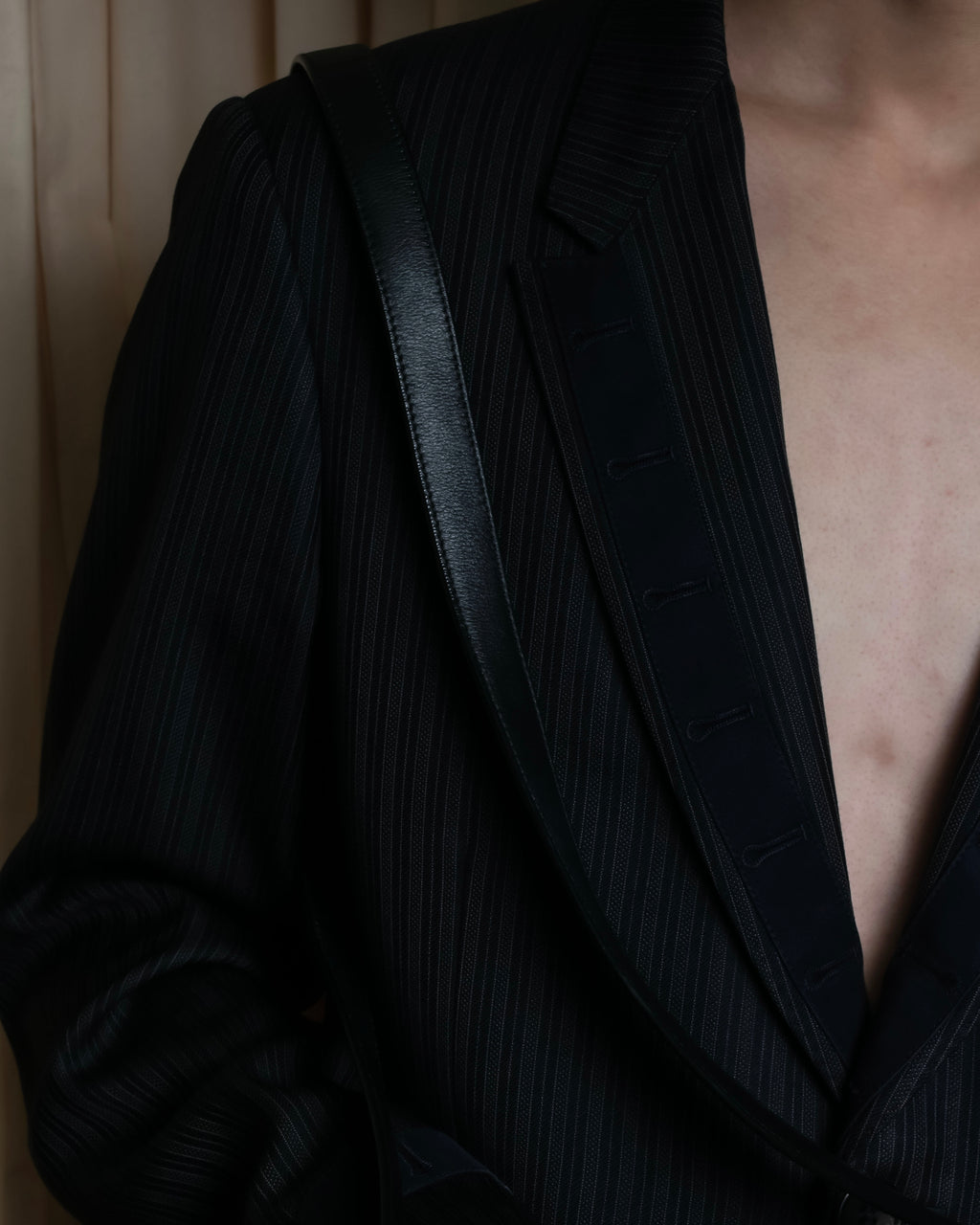 "JIL SANDER" Minimalist design leather shoulder bag