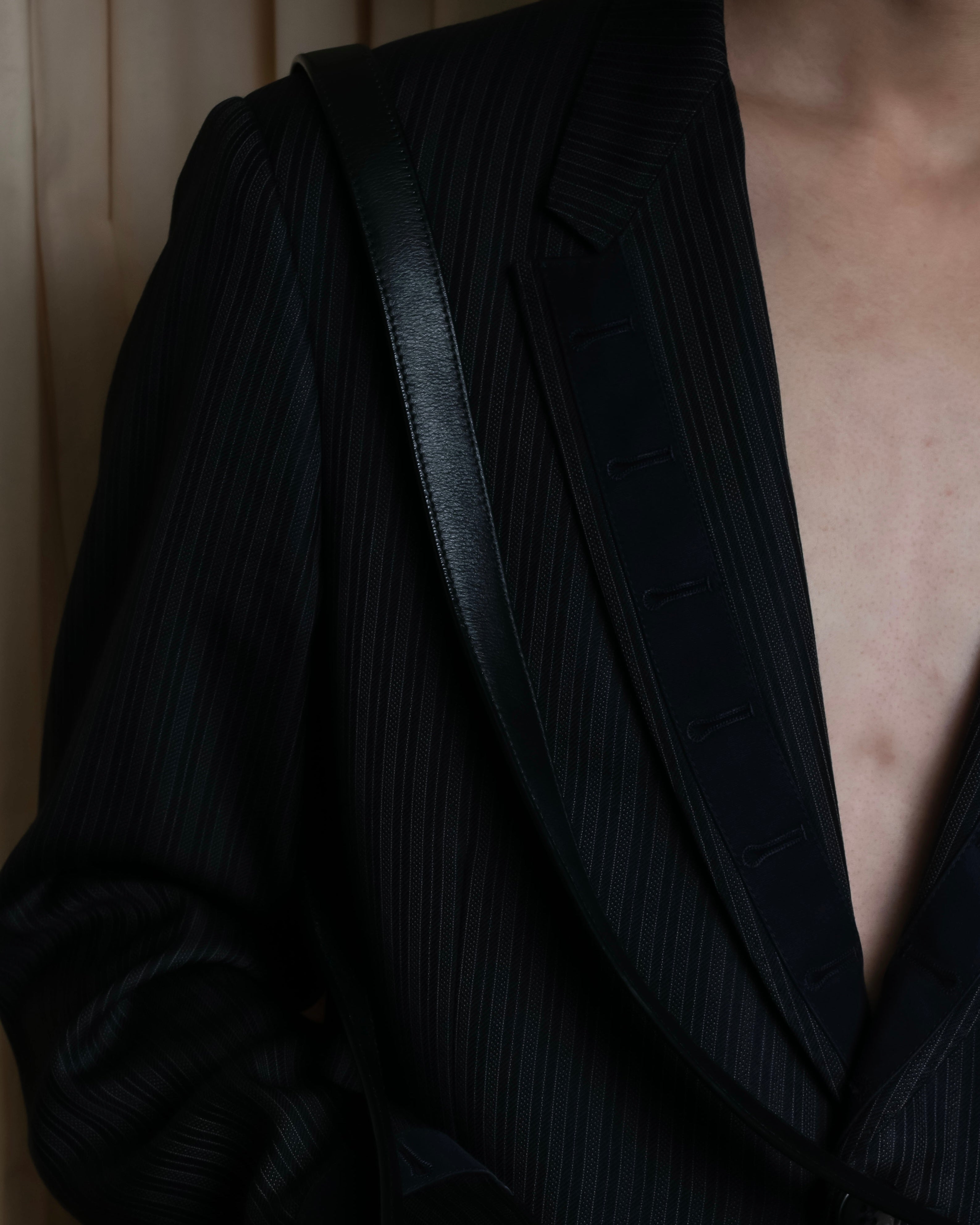 "JIL SANDER" Minimalist design leather shoulder bag