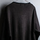 "Vintage chepron striped fine merino wool knit pullover"