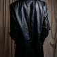 "PRADA" Oversized switched design leather tailored jacket