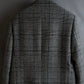 "RAF SIMONS" 20-21AW Glen check pattern tailored shape coat