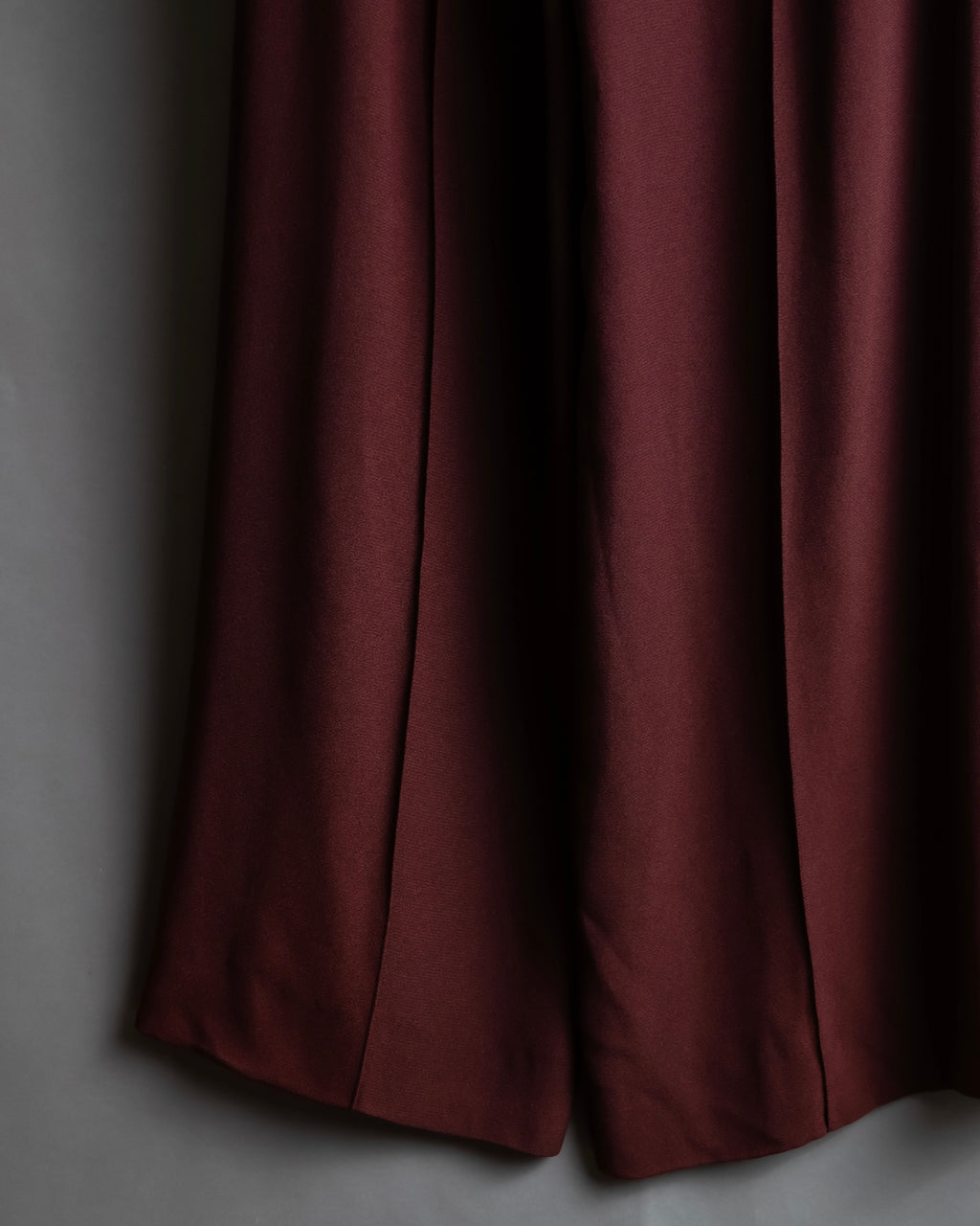 "JEAN PAUL GAULTIER" Beautiful drape burgundy wide slacks