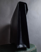 "LOEWE" Logo engraved leather briefcase bag