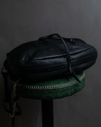 "GUCCI" Bamboo design combination chain shoulder leather bag