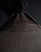 "ISAMU KATAYAMA" Dart-shaped deer leather shirt jacket