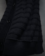 “Maison Martin Margiela” 2000’s Sheer shadow stripe long cardigan