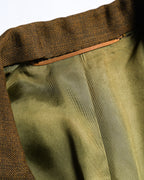 VINTAGE/ Beautiful Olive Colored Single Breasted 3B Tailored Jacket