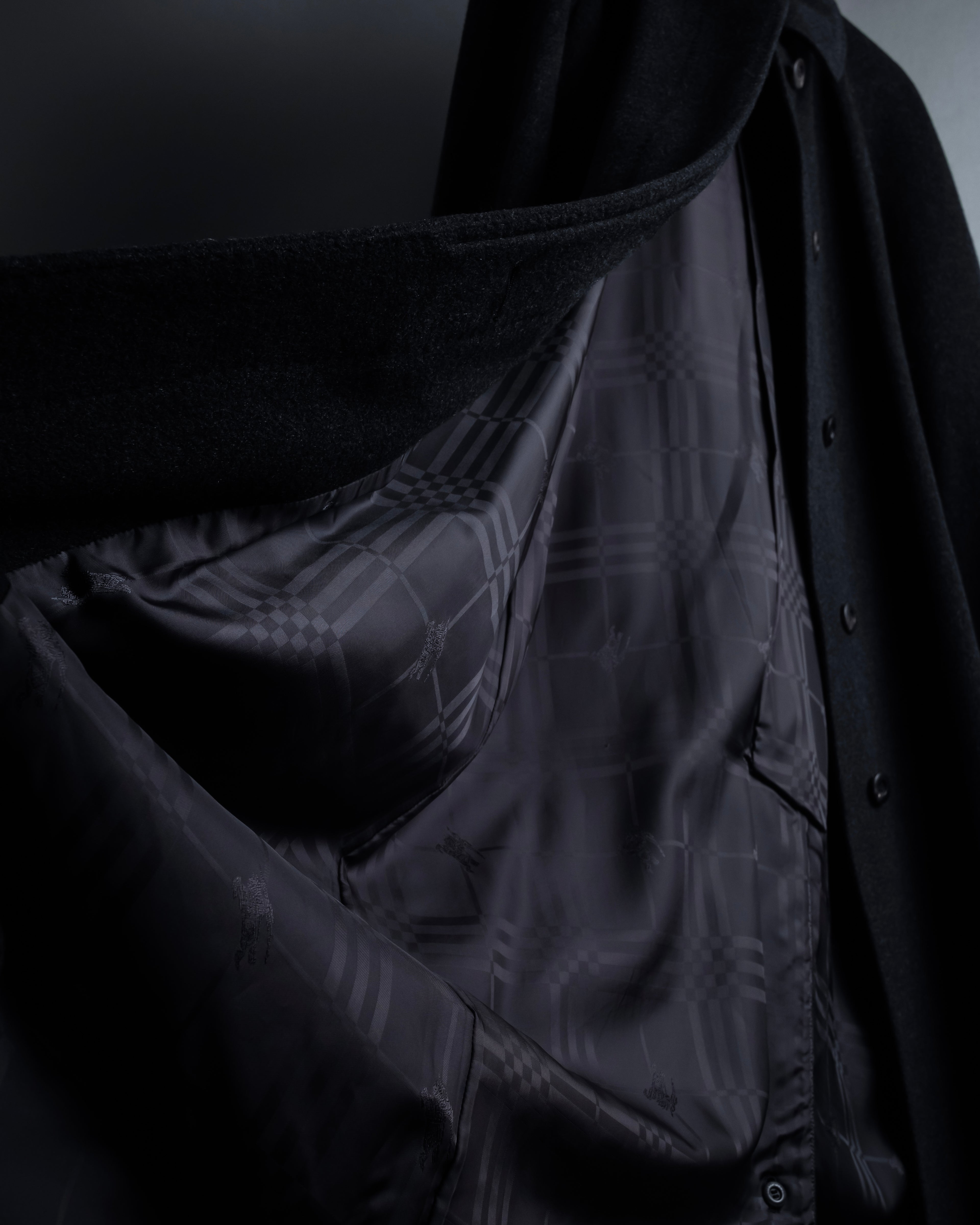 -SPECIAL- "BURBERRYS" 80's-90's Raglan line detail stand collar coat