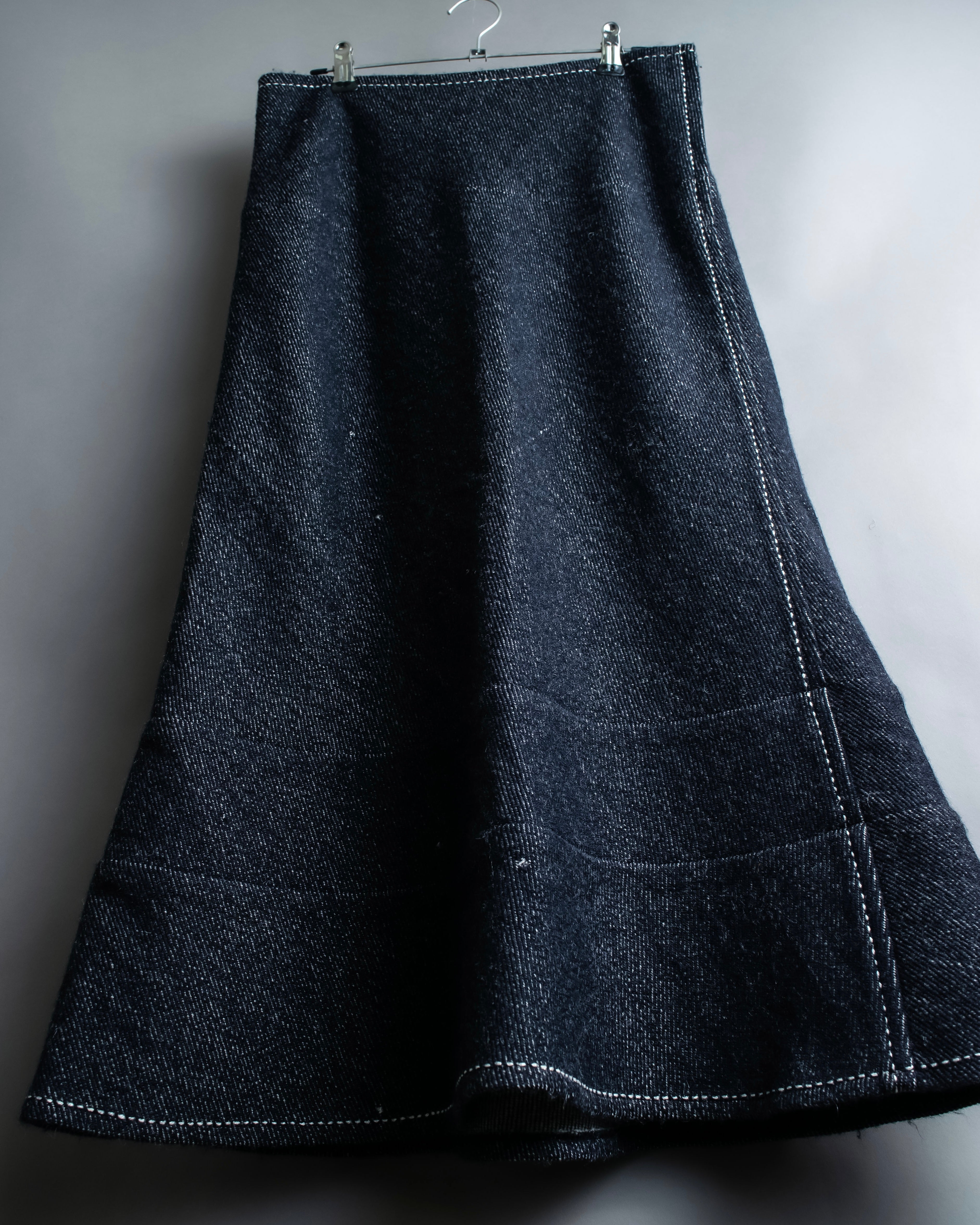 "tricot COMME desGARCONS" Flared silhouette wool cropped skirt