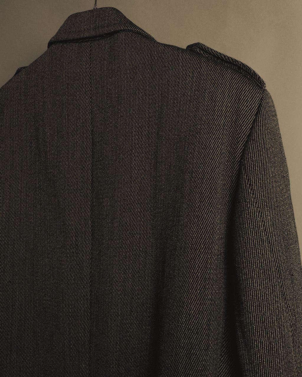 “GUCCI” Late 90’s-early 00’s military double breasted wool coat
