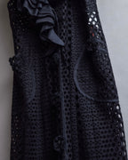 "NOKO OHNO" Layered organza frill embroidered dress