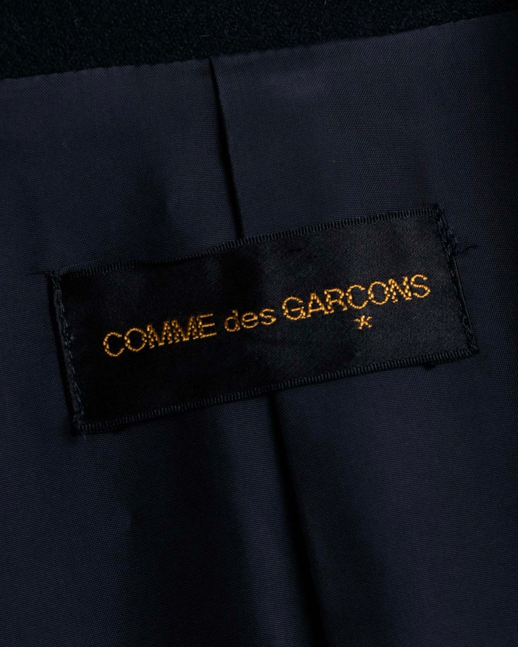 "COMME des GARCONS" 90's Front panel docking design chester coat