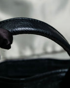 “Balenciaga”  navy cavas xs hand bag