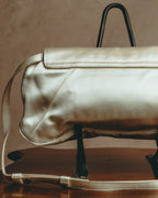 -SPECIAL- “Yves Saint Laurent rive gauche” 00’s Satin double horn shoulder bag