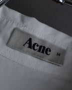 "Acne" Ribbon slit back design shirt