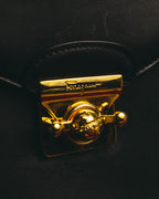 "Salvatore Ferragamo" 90's-00's Elegant leather 2 way handbag