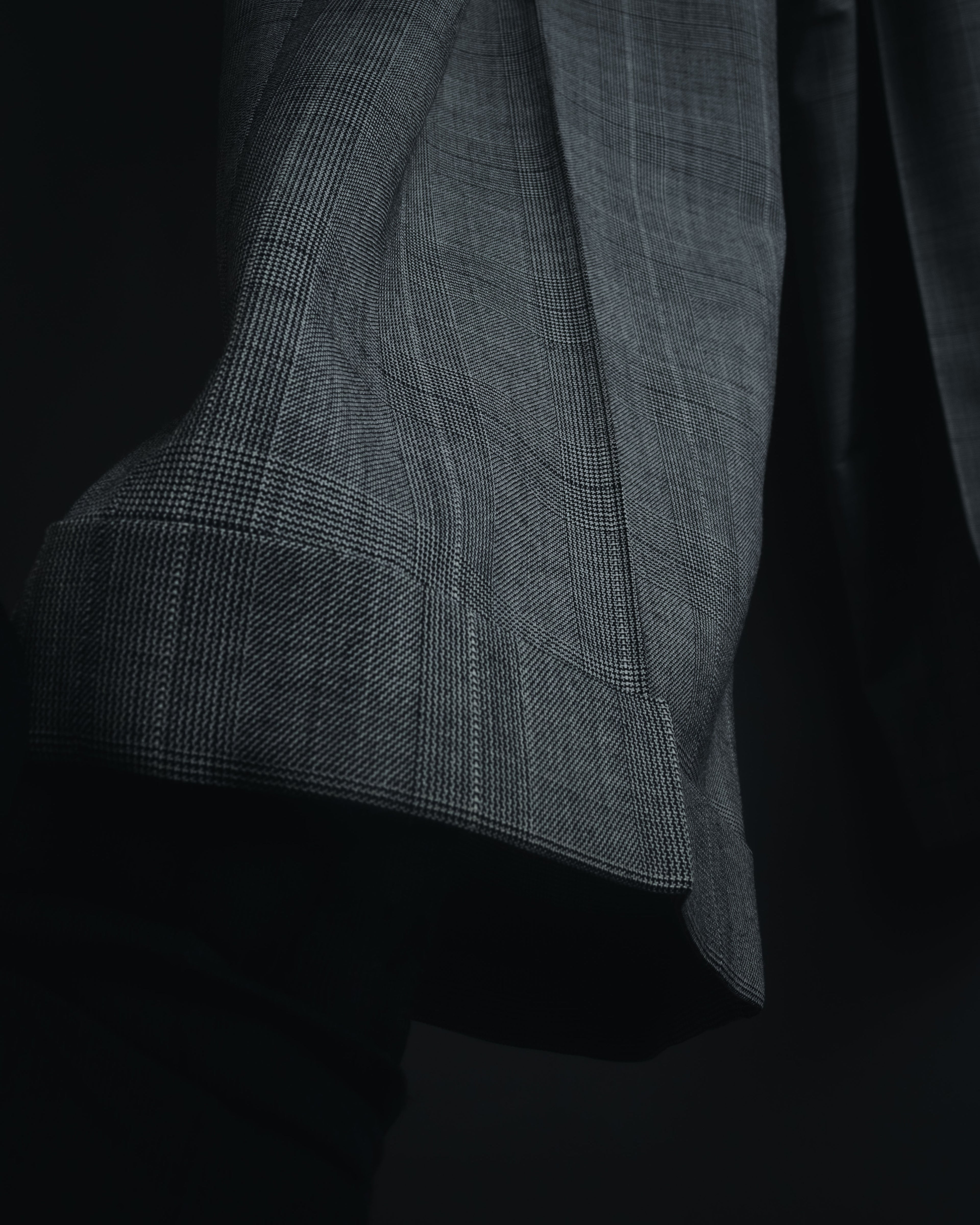 "YVES SAINT LAURENT" 80’s-90’s glen check tailored suit set