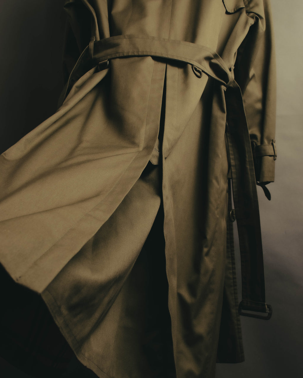 “Burberrys” 80’s Heritage check long trench coat
