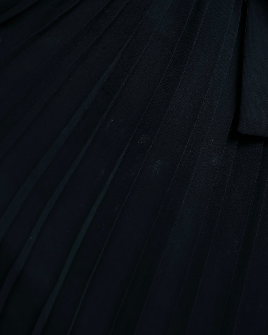 "SOANA" Bowtie belted design long black dress