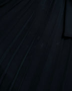 "SOANA" Bowtie belted design long black dress