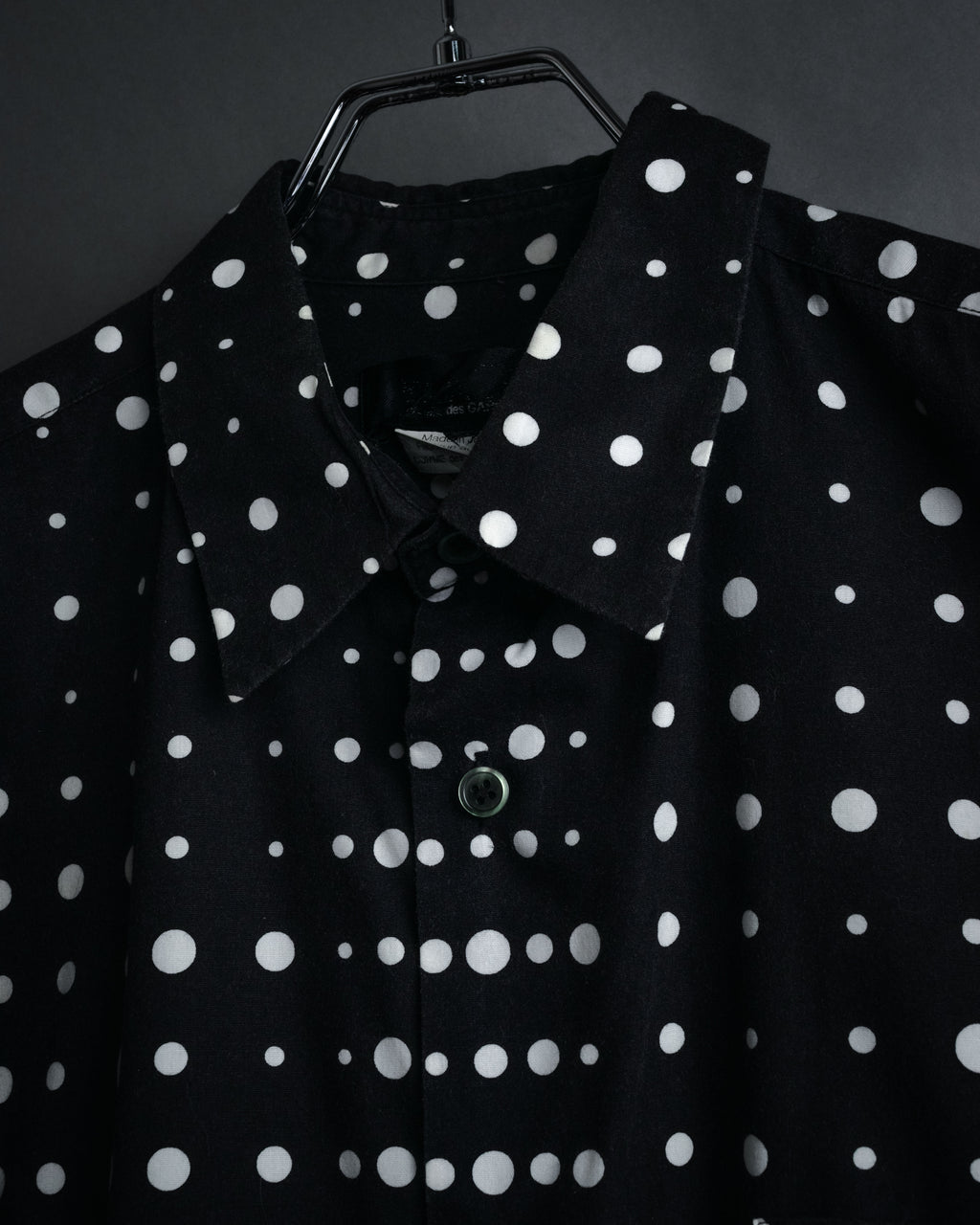 “COMME des GARÇONS” 2010SS Graphic polka dot cotton shirt