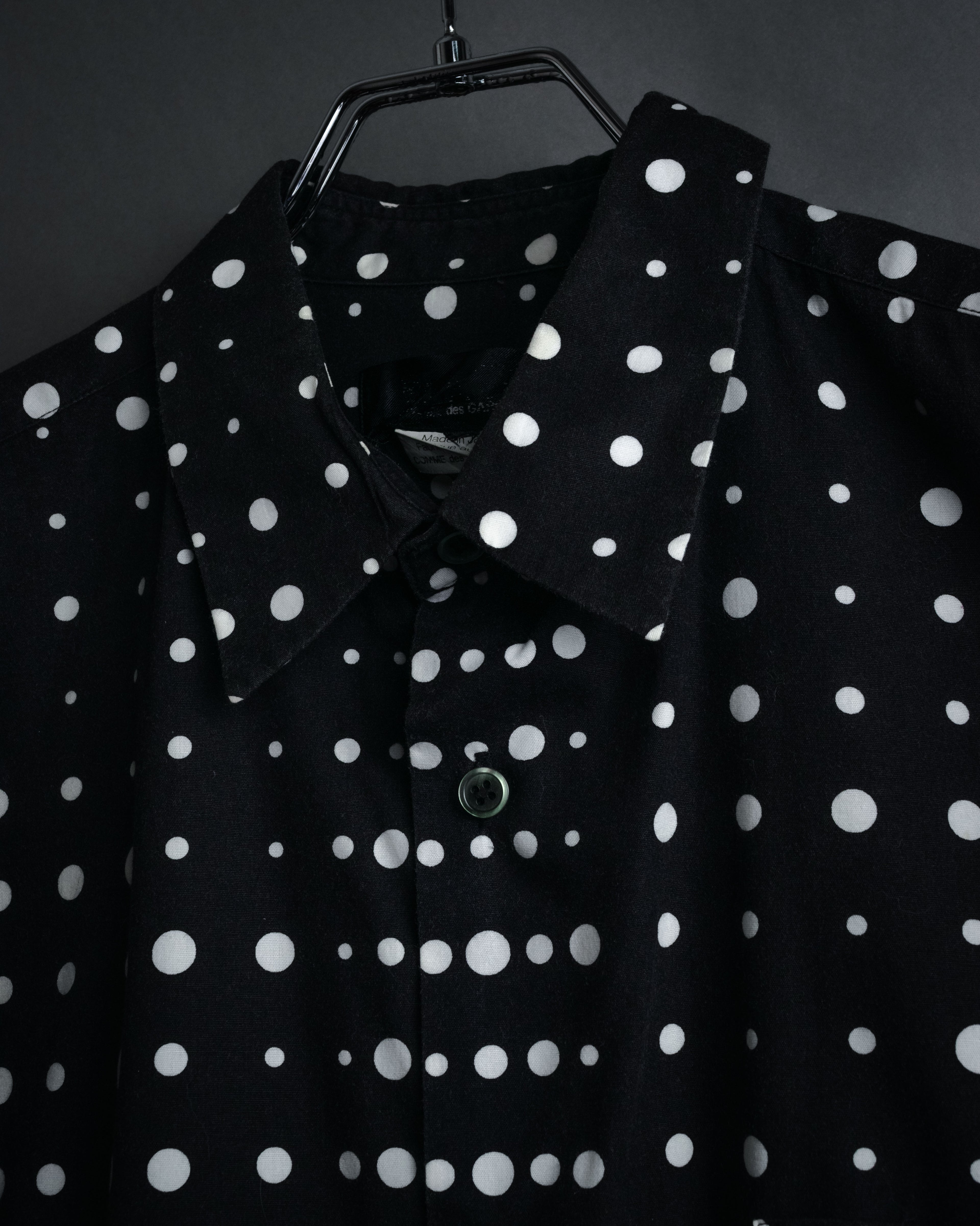 “COMME des GARÇONS” 2010SS Graphic polka dot cotton shirt