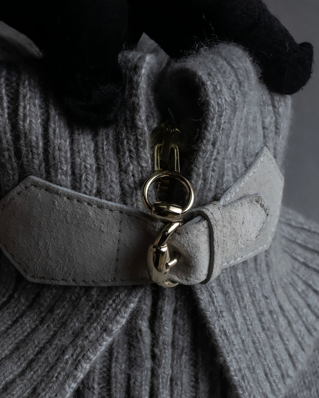 "GUCCI" Cashmere brand double zipper blouson