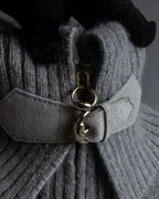 "GUCCI" Cashmere brand double zipper blouson