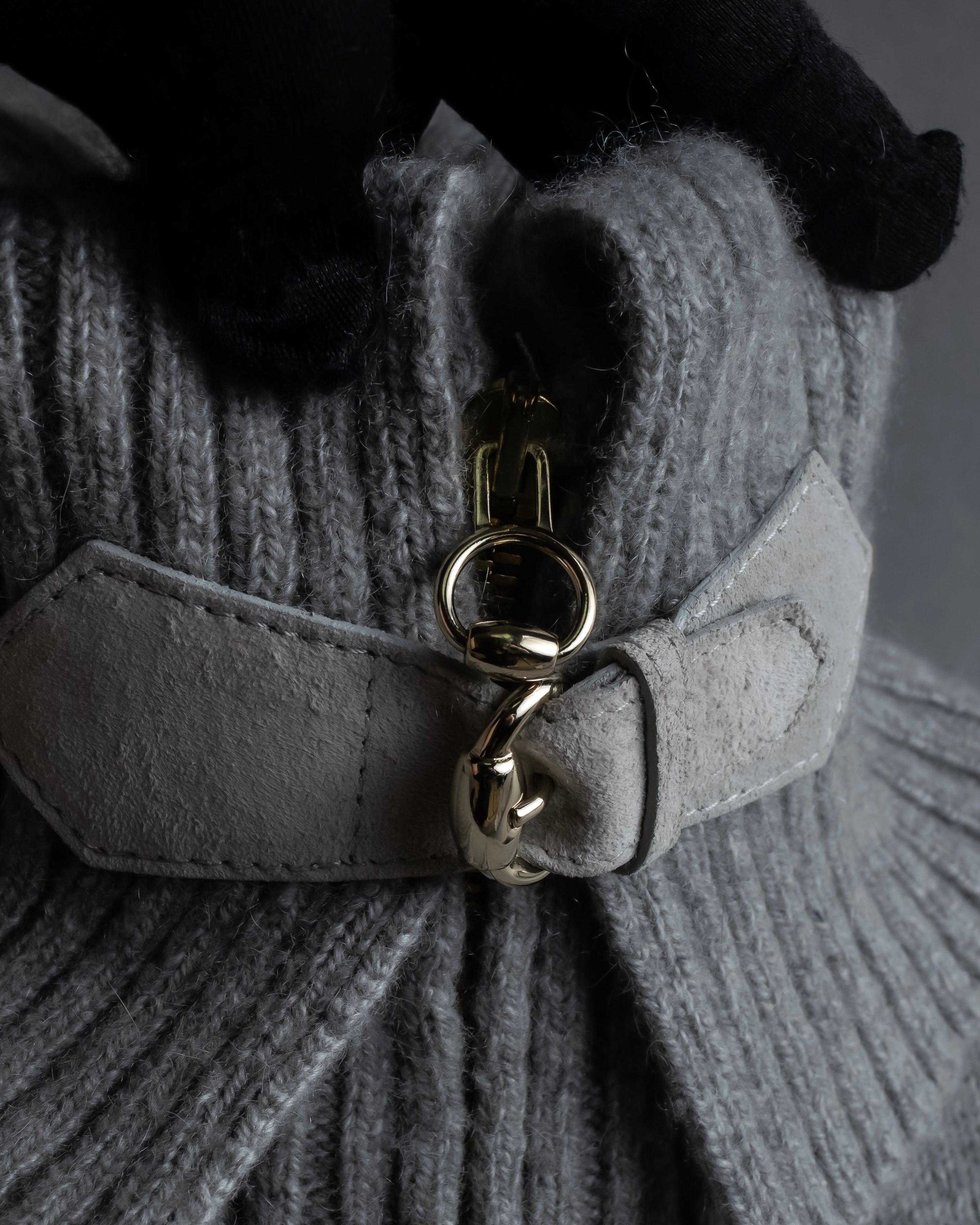 "GUCCI" Cashmere brand double zipper blouson