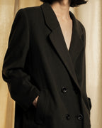 "Vintage 100% pure cashmere long chester coat"