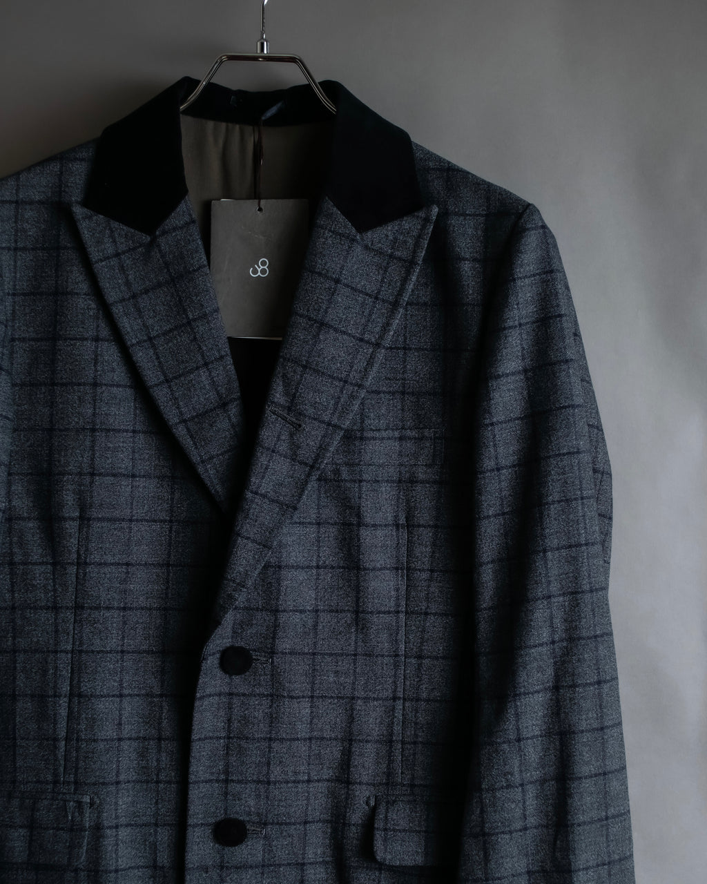 "JOHNBULL" Velvet collar design chesterfield coat