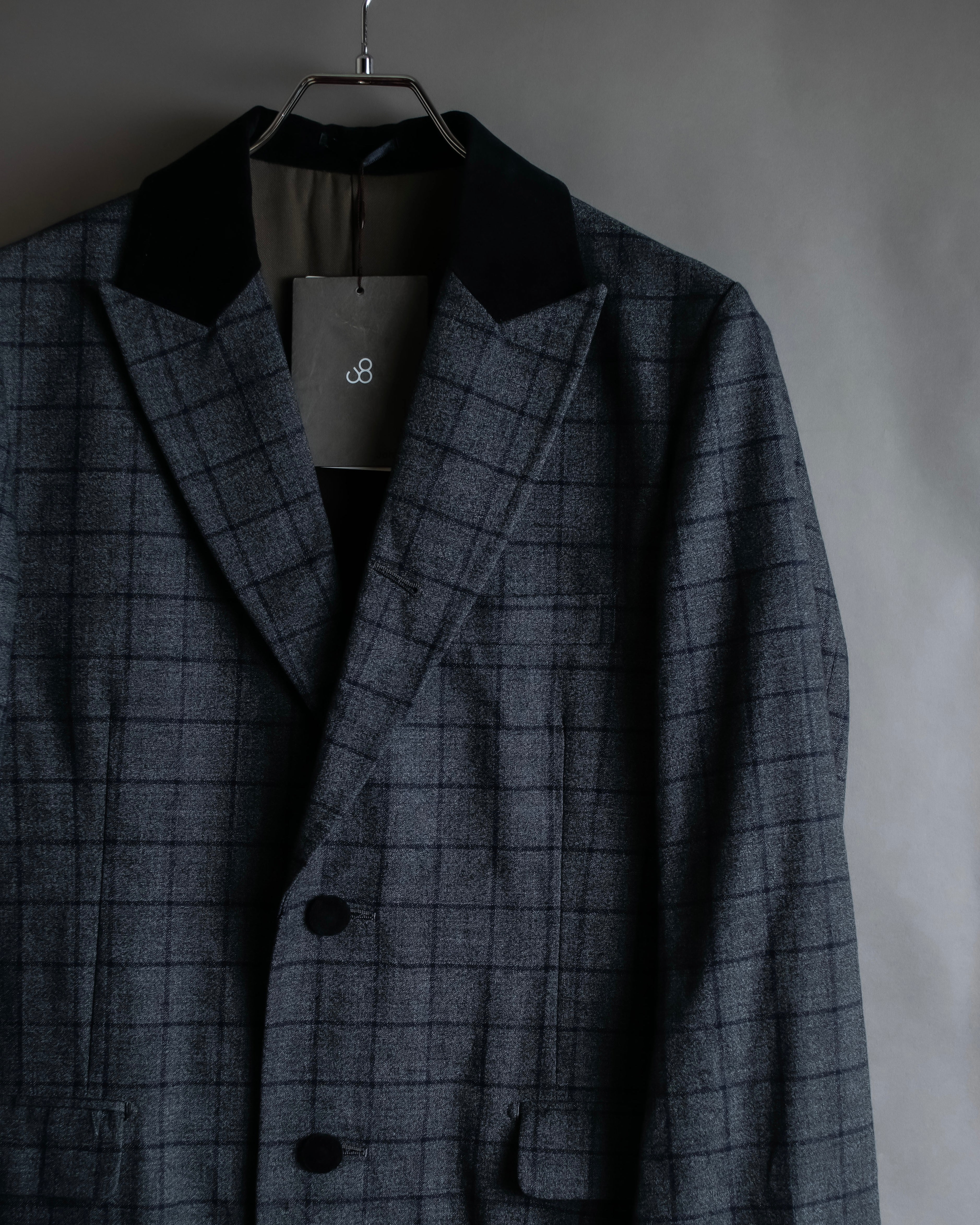 "JOHNBULL" Velvet collar design chesterfield coat