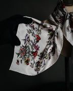 "Christian Dior" 2020-2023 botanical silk twill scarf