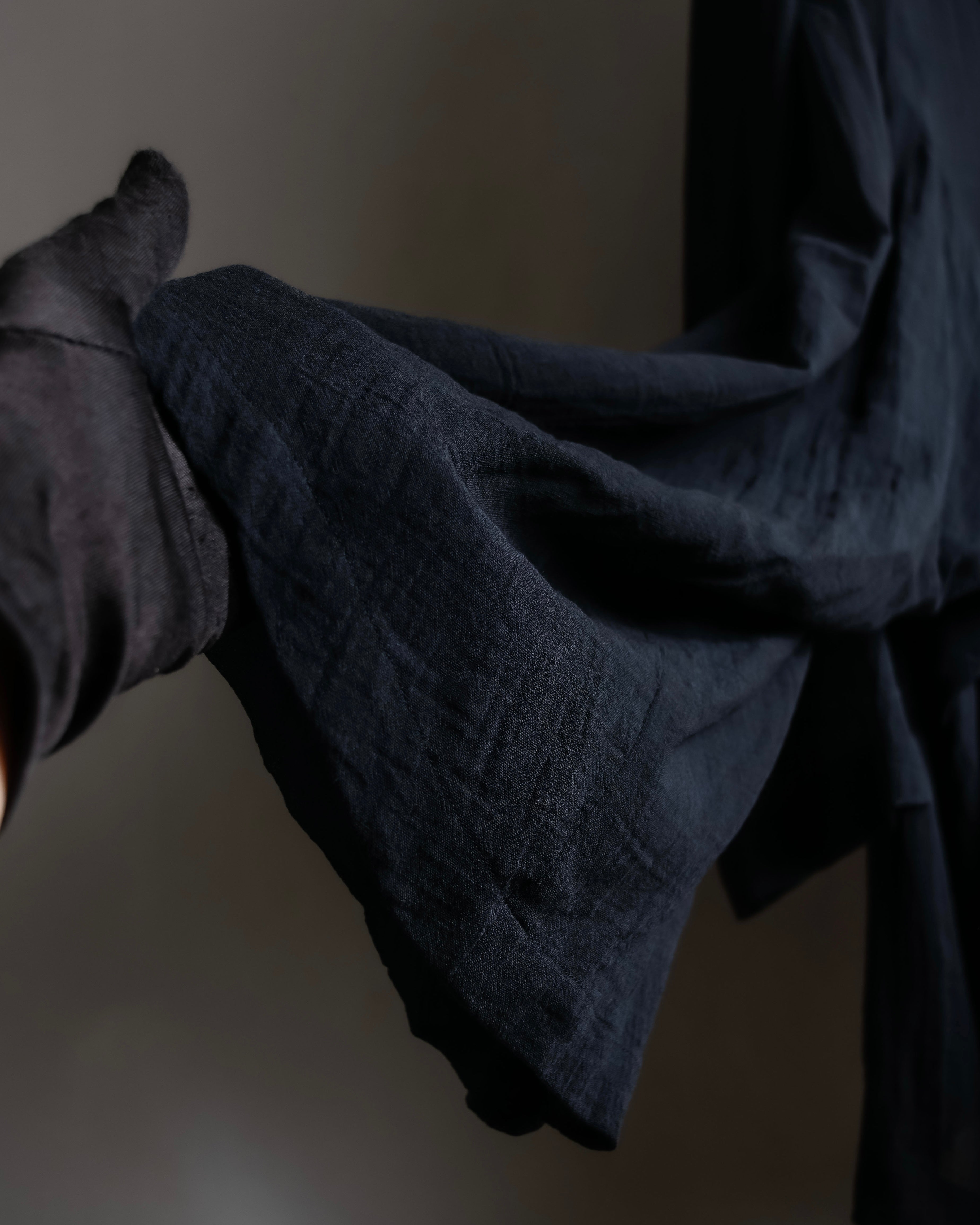 "COMME des GARCONS" 99SS sheer drape docking detail tailored jacket