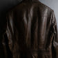 "GUCCI" Oversized calf leather tailored jacket