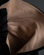 "GUCCI" Leather gg fringe heeled ankle boots