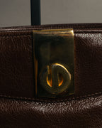 “Christian Dior” 80’s-90’s D motif leather shoulder bag