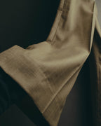 -SPECIAL- "HERMÈS" 90's-00's Wool silk tailored asymmetrical setup suit