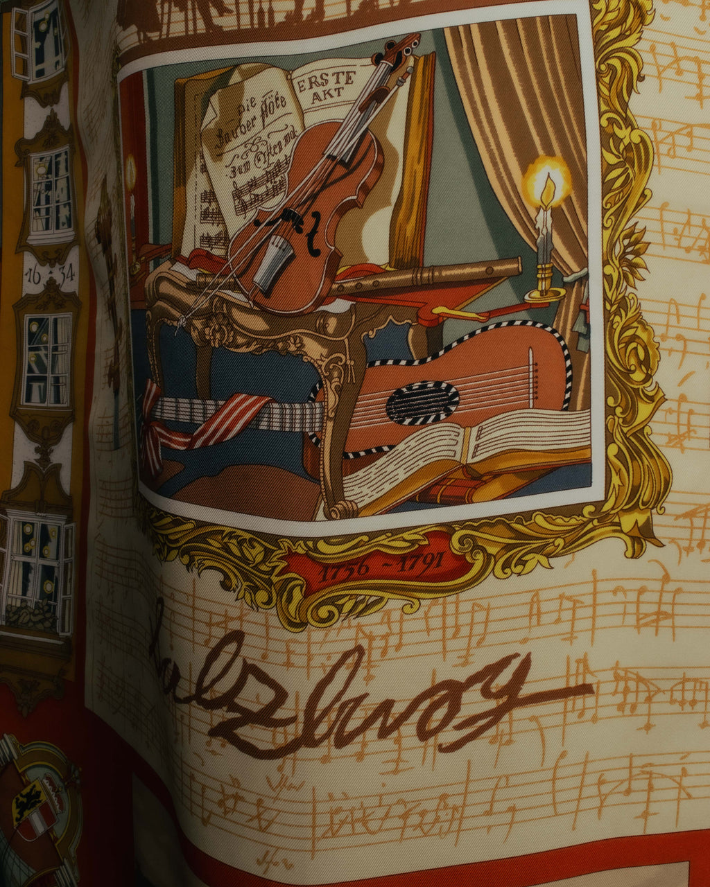 "Hermès" 90's-00's Classic printed silk scarf