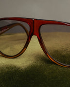 "Christian Dior" 70's-80's Amber optyl oversized sunglasses