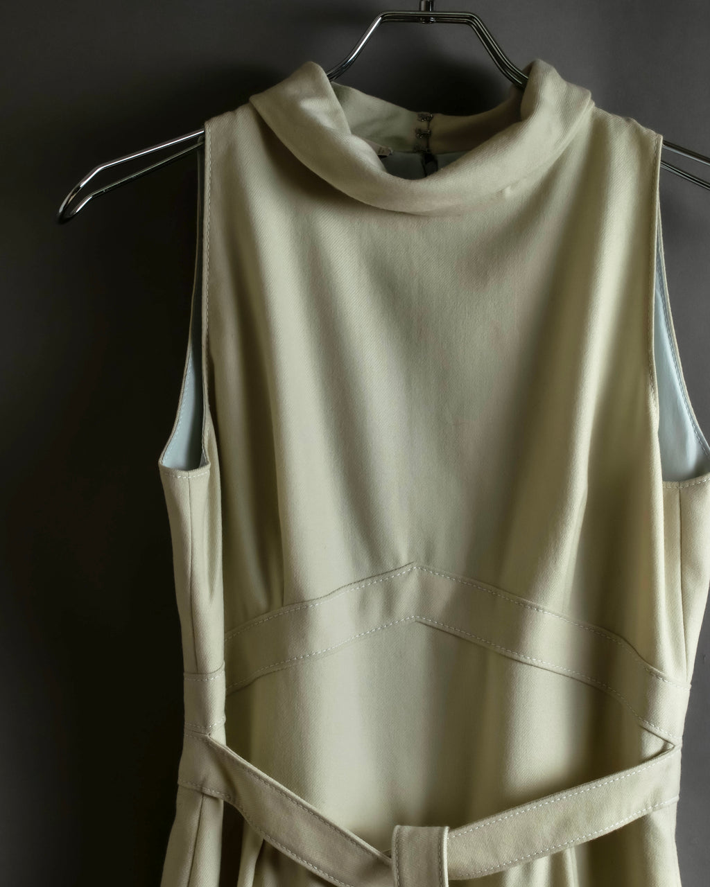 "VALENTINO" Belted design sleeveless long dress