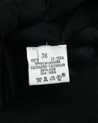 "Hermès" 00's Horse sketch print silk-paneled cashmere blend knit sweater
