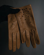 –SPECIAL– "HERMES"
Star perforated leather dress gloves